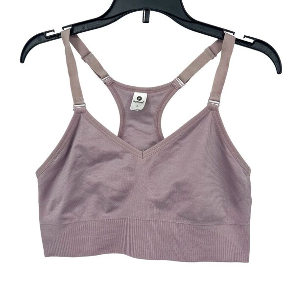 90 Degree By Reflex‎ L Racerback Sports Bra Purple Adjustable Strap Size Large - Picture 1 of 8